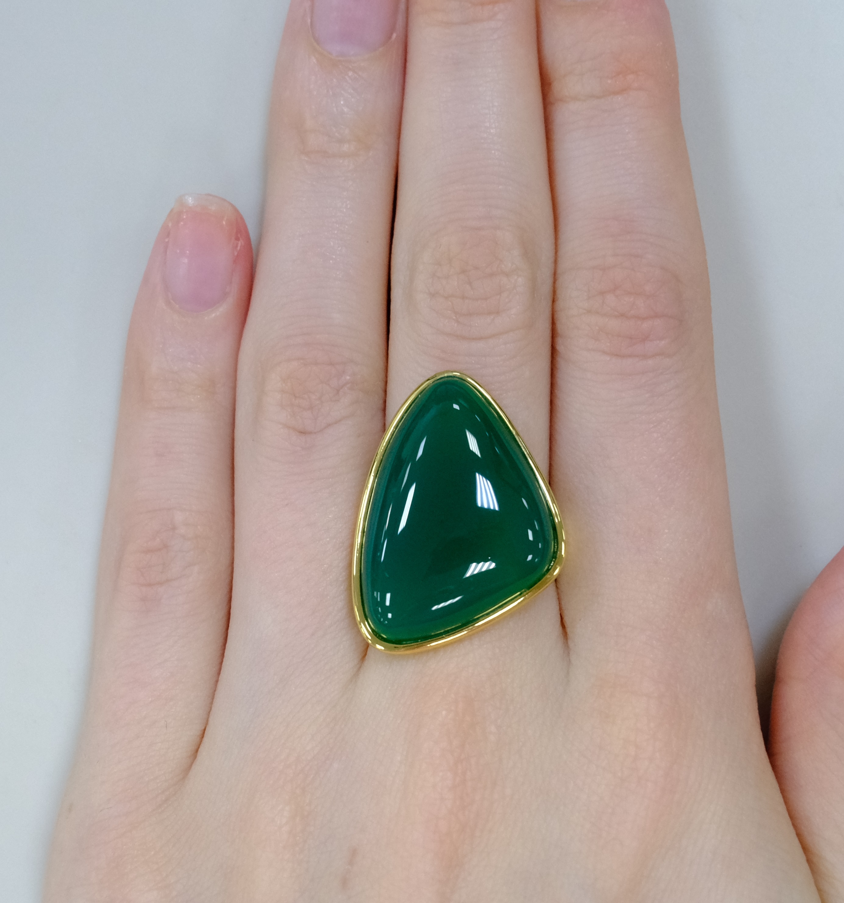 Серебряное кольцо с агатом